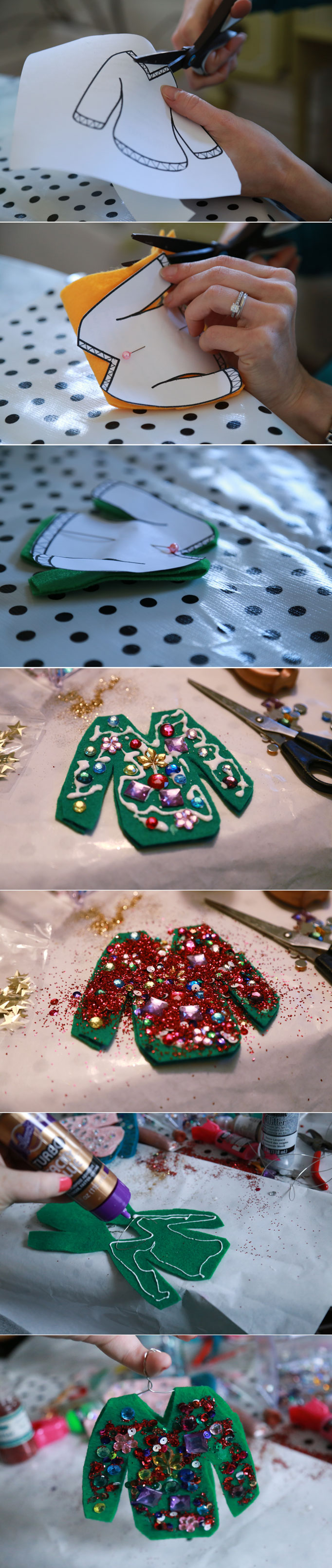 Ugly Christmas Sweater Ornaments - Aunt Peaches