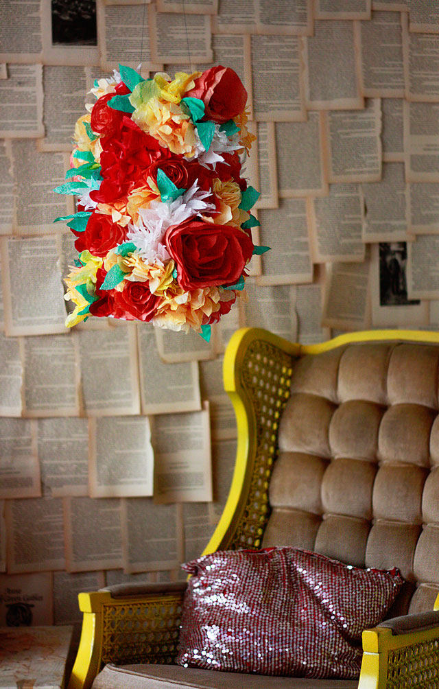 Flowering Lampshade For A Flamingo, Flower Lamp Shade