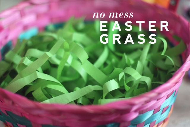 DIY Easy Easter Basket Grass